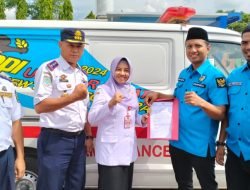 Bantu Pelayanan Kesehatan, DPD KNPI Berau Pinjamkan Ambulans di Dermaga Sanggam