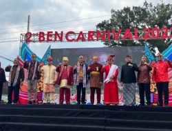 Pimpin Duta Seni Budaya Berau dalam BEN Carnaval 2023 di Kota Blitar, Gamalis berharap jadi ajang promosi pariwisata Berau.