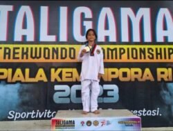 Putri Bungsu Ketua Forwaka Raih Medali Emas Piala Taekwondo Kemenpora