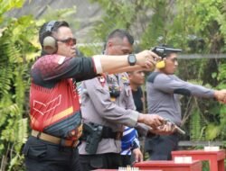 Polres Berau Gelar Latihan Peningkatan Pemeliharaan dan Kemampuan Menembak Anggota Tahun 2024