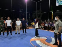 Semarak Kegiatan Hari Jadi Ke 130 Tahun Kampung Talisayan. Bupati Berau Membuka Turnamen Bola Voli