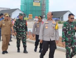 Kapolres PPU Dampingi Kapolda Kaltim, Pangdam MLW, dan Pj. Gubernur Kaltim Cek Kesiapan Bandara VVIP IKN