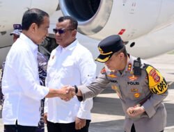 Kapolres Berau Sambutan Kunjungan Perdana Presiden Jokowi di Bumi Batiwakkal